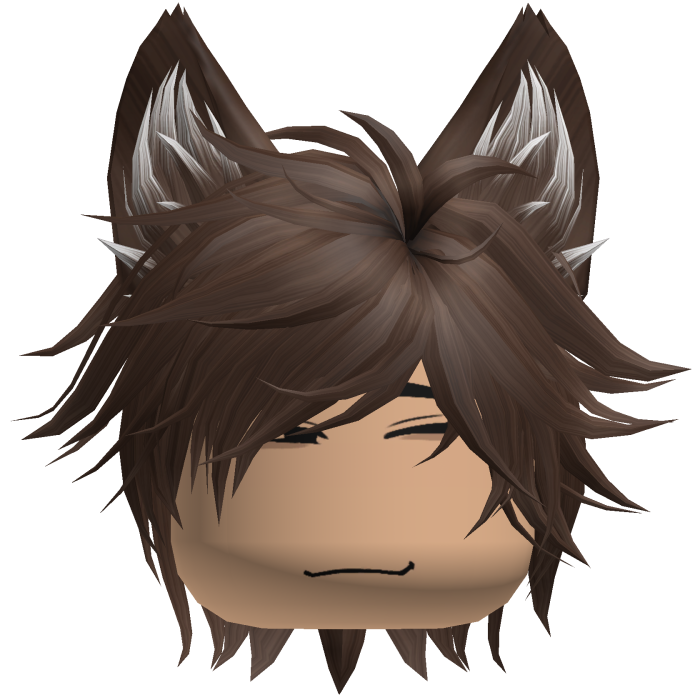 Neko Cat Boy Anime Gamer Spikey Hair (Brown)