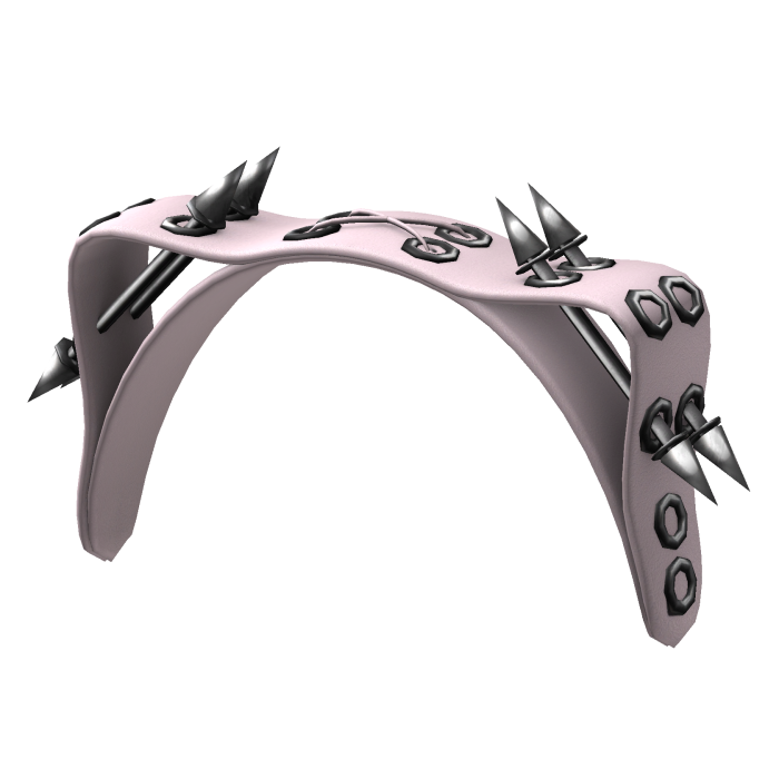 Gothic Pink Spiked Cat Ears Headband