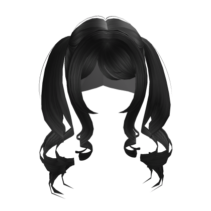 Black Curly Pigtails ♡ thumbnail