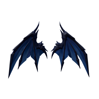Navy Blue Sharp Dragon Wings Gothic Roblox item