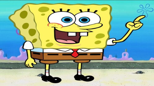 Cart ride into spongebob