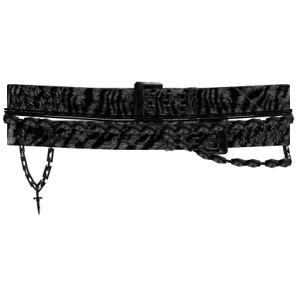 Grey y2k Chained Belt thumbnail
