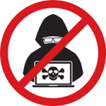 hacker protecting