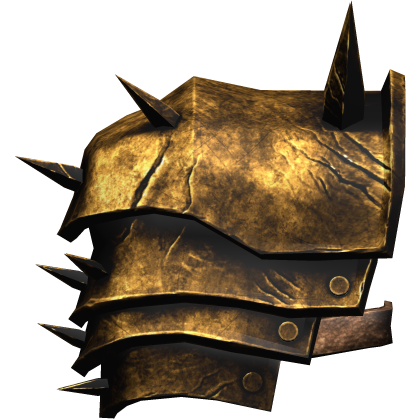 Gold Medieval Knight Pauldron (Right)