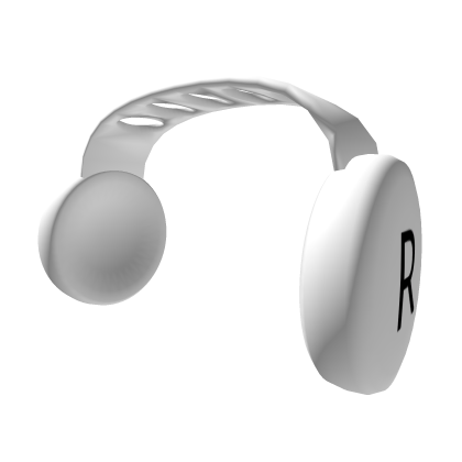 White Workclock Clockwork headphones