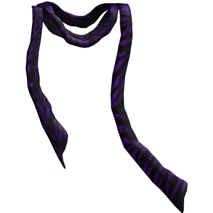 Windy Purple Zebra Print Emo/Vkei Scarf [long] 1.0 Roblox item