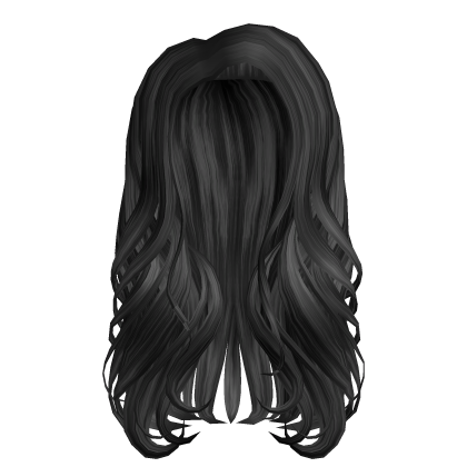 Californian Flowy Messy Long Wavy Hair (Black) Roblox item