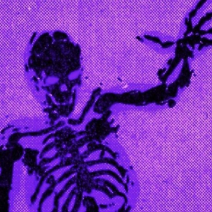 purple skeleton Roblox decal