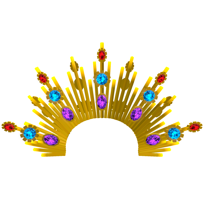 Gold Sunburst Sunray Radiant Celestial Halo Crown
