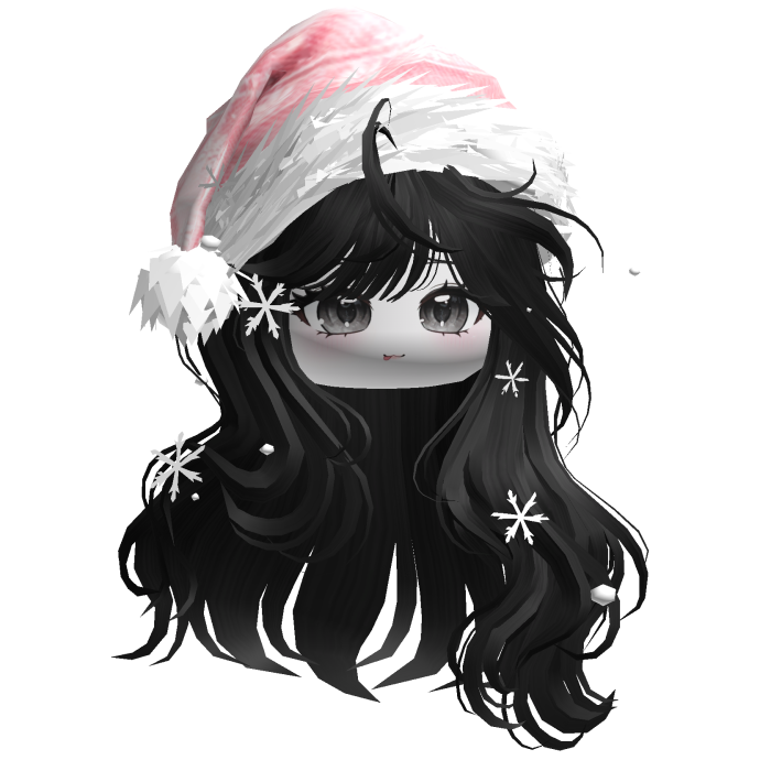 Christmas Waves w/Santa Hat (Black)