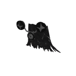 Black and white star time cape
