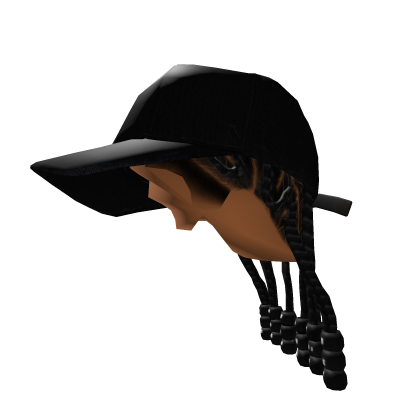 Snapback X Beaded Braids [Black] Roblox item