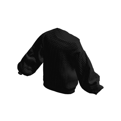 Black Oversized Sweater Off Shoulder