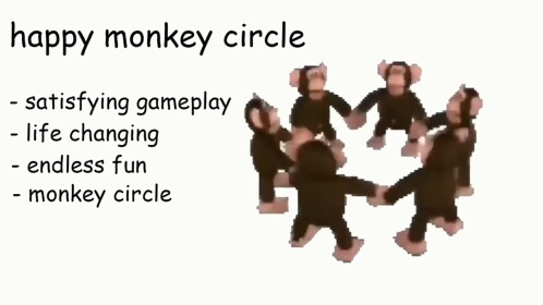happy monkey circle
