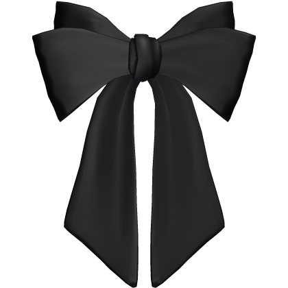 black bow hair Roblox item