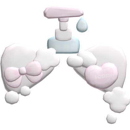 ♡ cutesy kawaii bubbly bath soap kitty ears 