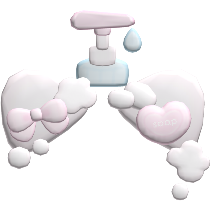 ♡ cutesy kawaii bubbly bath soap kitty ears 