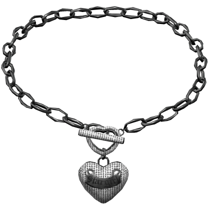 Black Stargirl Heart Toggle Necklace