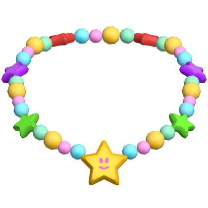 harajuku rainbow kidcore decora kandi necklace | Roblox Item