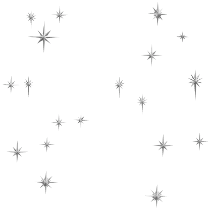 Celestial stars - White