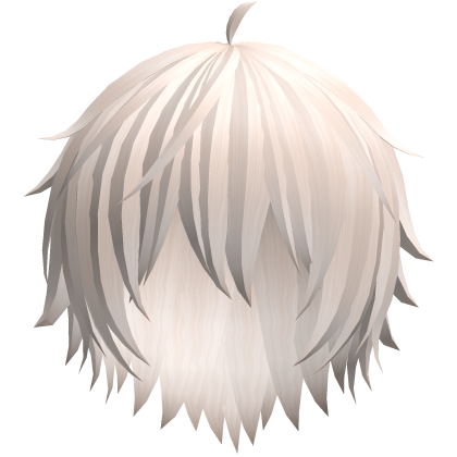 long messy shaggy anime boy hair in blonde