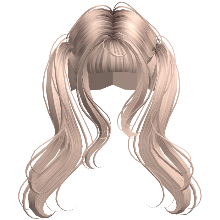 Platinium Cute Flowy High Pigtails