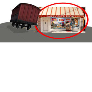 coach ride to a gift shop 