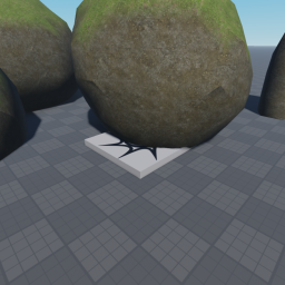 just land of dirt and grass on a baseplate