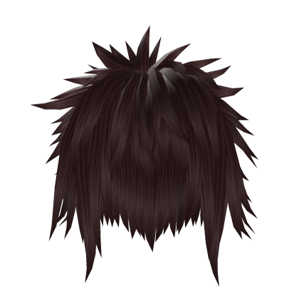 Long Shaggy Spiky Emo Dark Hair Roblox item