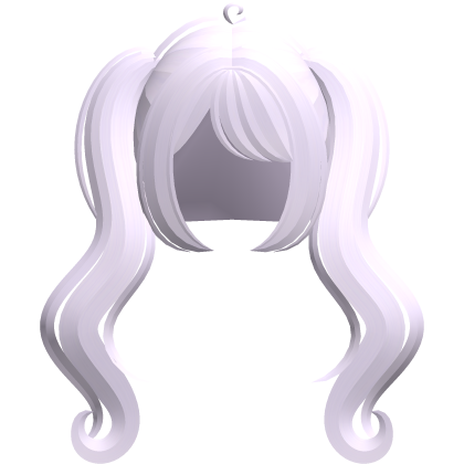 ♡ ꒱ angelic flowy wavy pigtails in purple