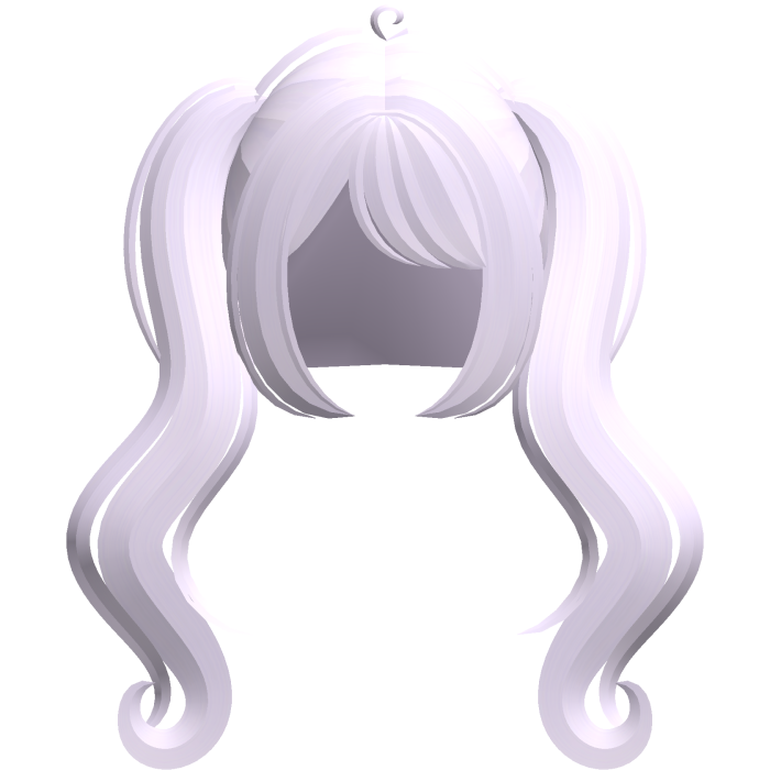 ♡ ꒱ angelic flowy wavy pigtails in purple