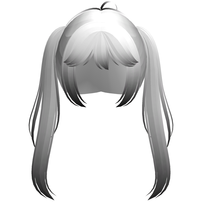 white ombre kawaii popstar anime pigtails