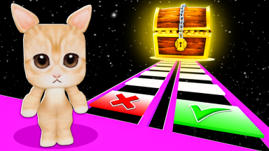 Thumbnail for Roblox game: 1% Win Ay Mi Gatito Glass Bridge