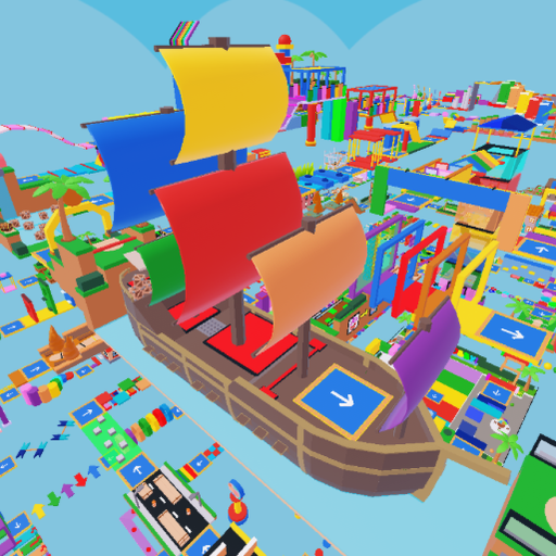 Super Easy Obby! 🌴🌈 official Roblox game thumbnail