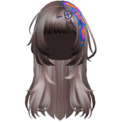 Rose Pink Heatwave Crosshair Punk Flowy Girl Hair