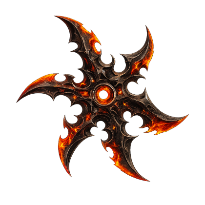Ember Ninja Star Made by Zelgraz preview 2