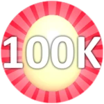 Hatch 100,000 Eggs Roblox badge thumbnail