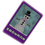 Snowman Trading Card