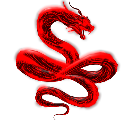 Glowing Galaxy Dragon (Emissive) - Red