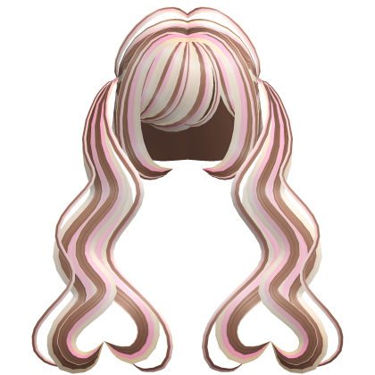 . ‿♡ pretty neapolitan heart pigtail hair ⊹ . ୨୧
