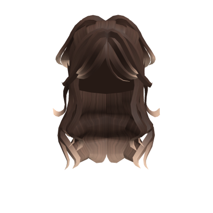 Lush Wavy Half Up Ponytail Hair (Brown to Blonde) Roblox item