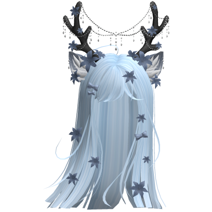 Ethereal Christmas Fairy Fawn Hair w/ Antlers