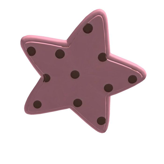 ♡ Cutesy polka dot star clip 