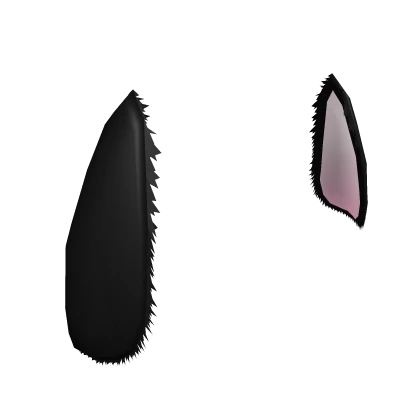 Fluffy Black Lamb Ears Roblox item thumbnail