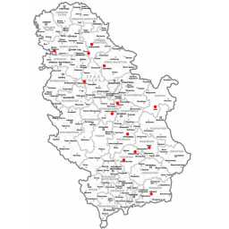 Map of Serbia