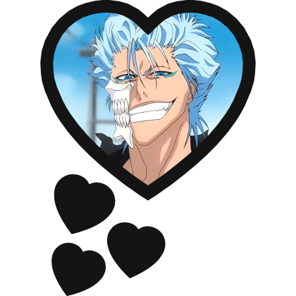 Grimmjow Thinking Hearts Bleach