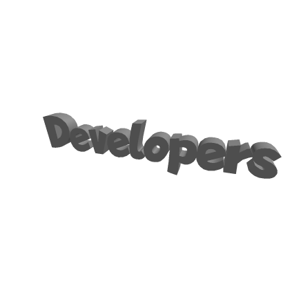 3D Developers Sign