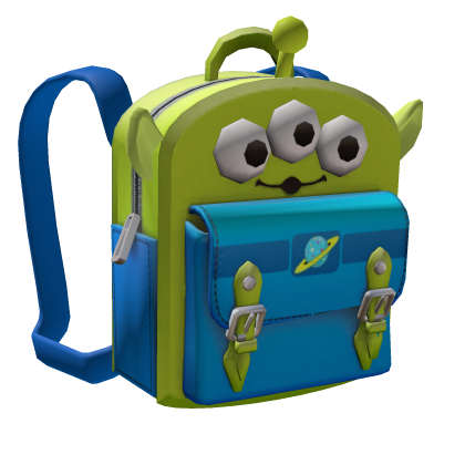 Cute Green Alien Backpack 3.0