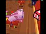 Minecraft axolotl party cake Gang