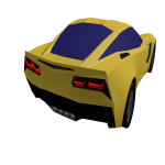 Yellow Sport Car